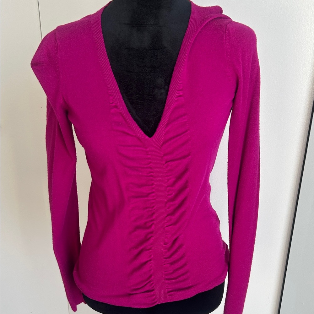 Express Fuchsia Knit Sweater